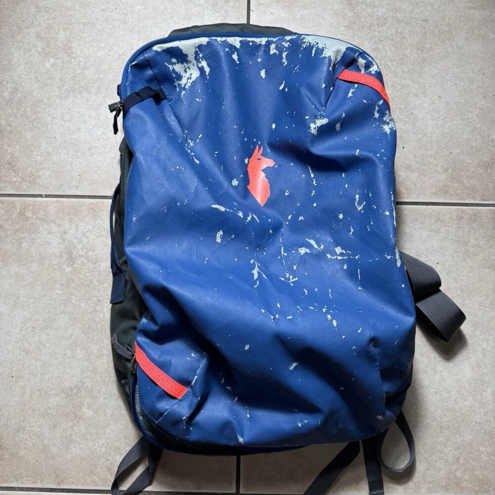 Cotopaxi Allpa 35L Travel Pack Backpack Blue Del Dia Coral Logo - Used Read Desc